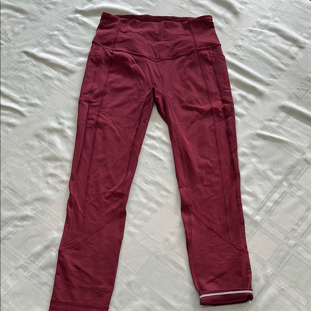 Lululemon garnet “all the right places HR crop 23”” Leggings